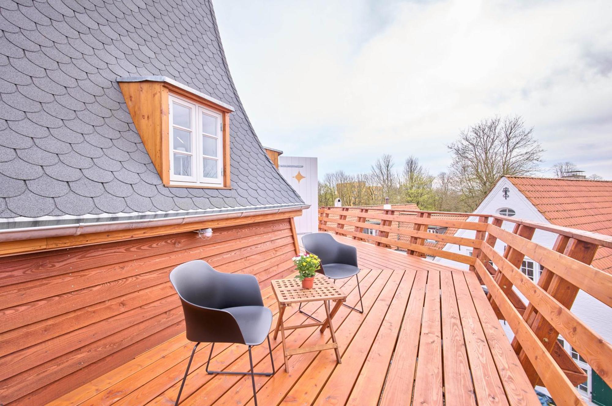 Moderne Ferienwohnungen In Einer Muehle Im Zentrum Flensburgs Exterior foto